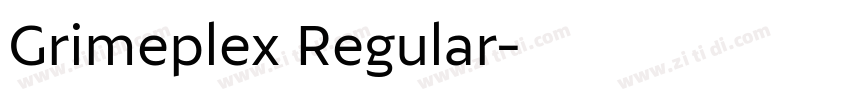 Grimeplex Regular字体转换